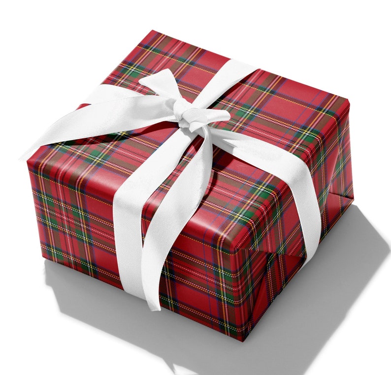 Royal Stewart Tartan Plaid Gift Wrap image 1