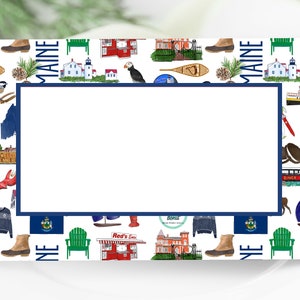 Iconic Maine Watercolor Place Cards