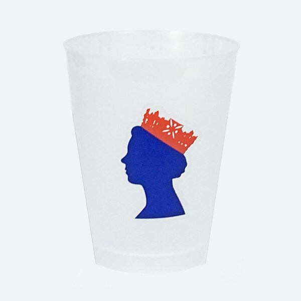 Queen Elizabeth Frosted Flex Shatterproof Cup - Set of 6