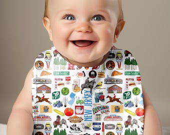 Iconic New Jersey Baby Bib