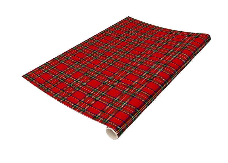 Royal Stewart Tartan Plaid Gift Wrap image 2