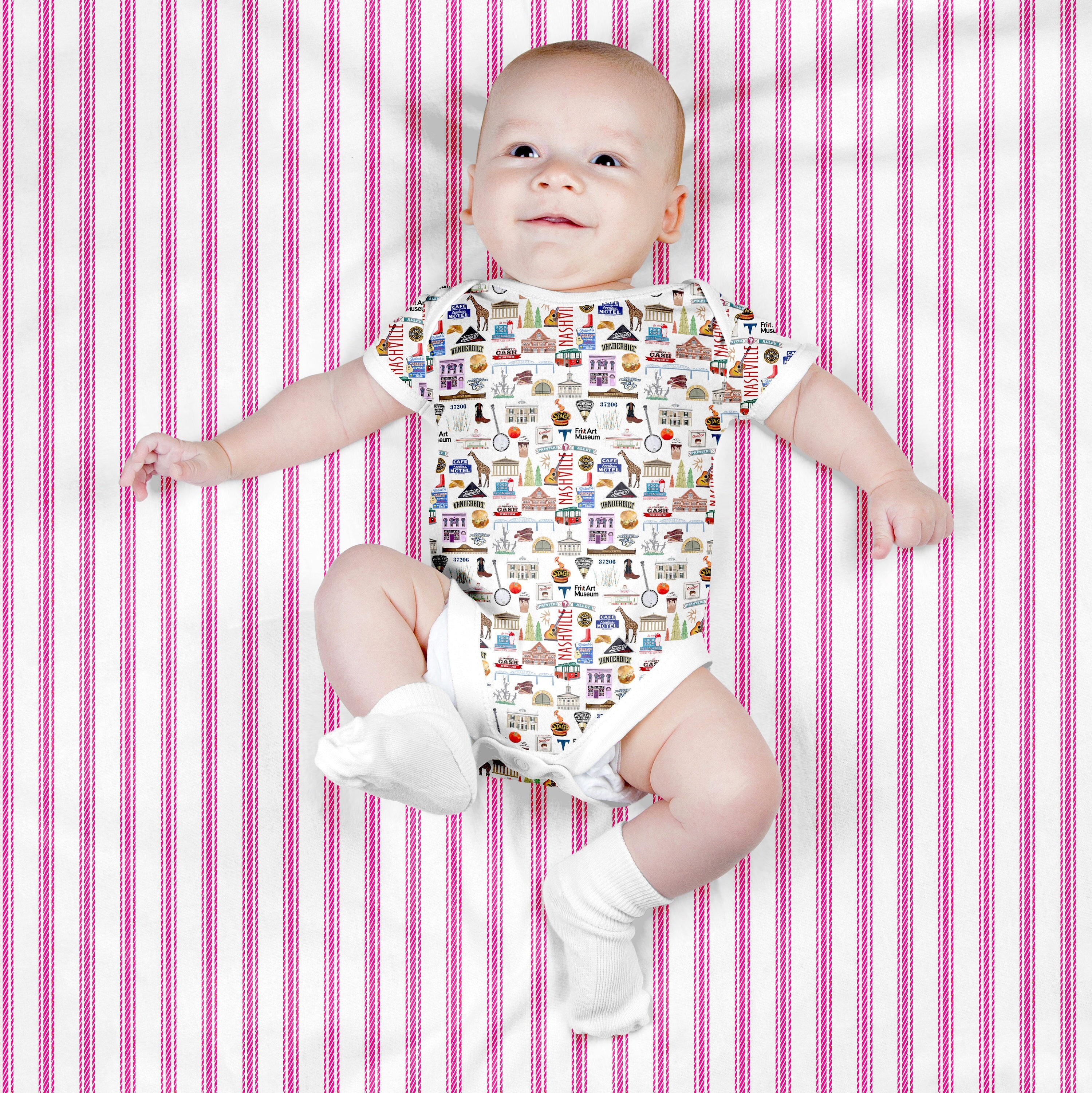 Iconic Nashville Tennessee Baby Bodysuit - Etsy