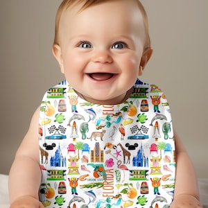 Iconic Florida Baby Bib