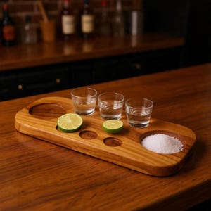 Walnut Solid Wood Shot glass holder