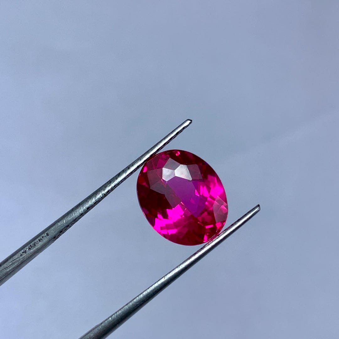 4.50 CT Lab Grown Ruby Oval Shape Gemstone Oval Shape Red Ruby Loose ...