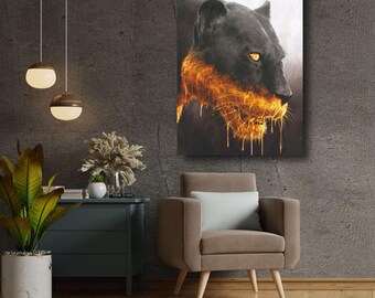 Black Panther Art Print, Modern Home Decor (Digital Download)