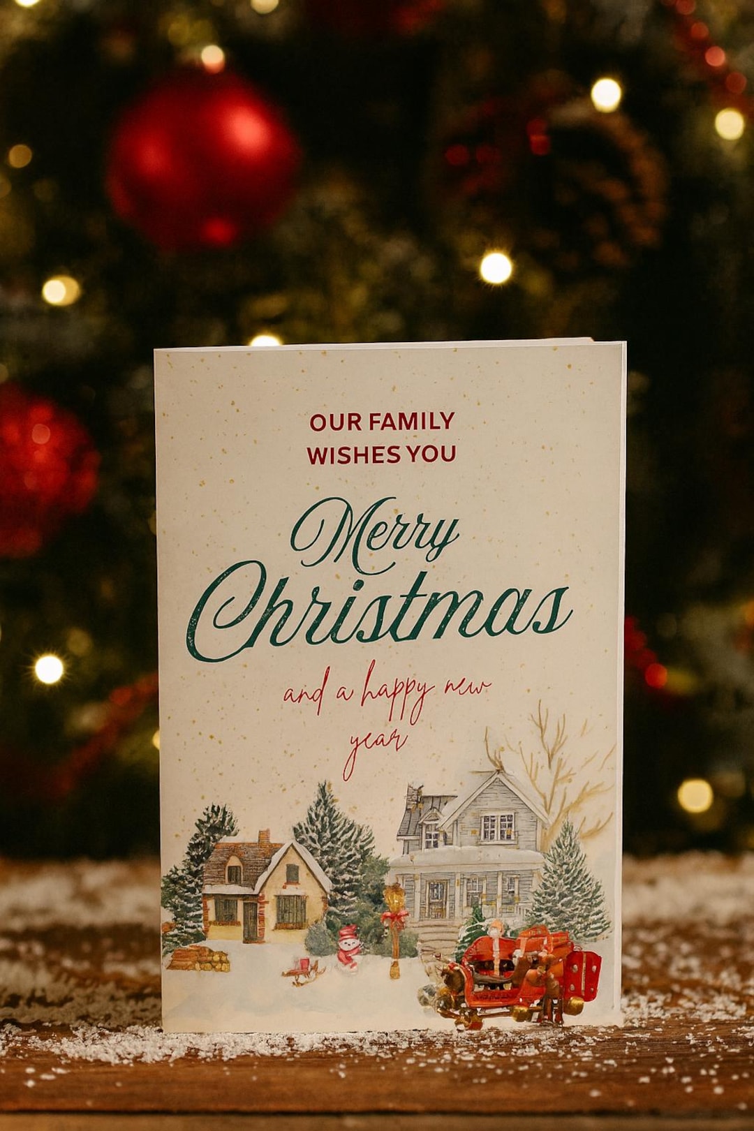 Printable Christmas Greeting Cards | Holiday Card Set | Instant