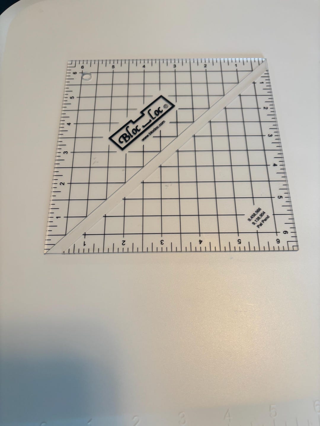 Loc Block Ruler 6.5 Inch Bloc-loc Acrylic Quilting Ruler - Etsy