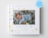 Hand-Drawn Baby Photo Album Template | 12x12, Photoshop (Digital Download)