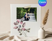 Photo Album Template – 12x12, Canva Editable with hand-drawn illustrations