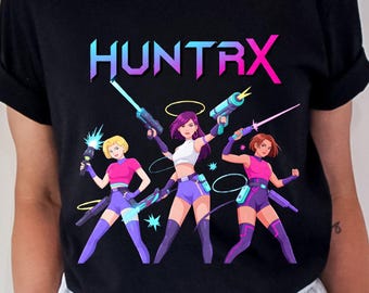 Cazador de demonios PNG, Kpop PNG, K pop Huntr Clipart, Regalo para amantes del anime, Camiseta de fan de Kpop, Arte K-pop, Descarga digital, Saja Girls PNG