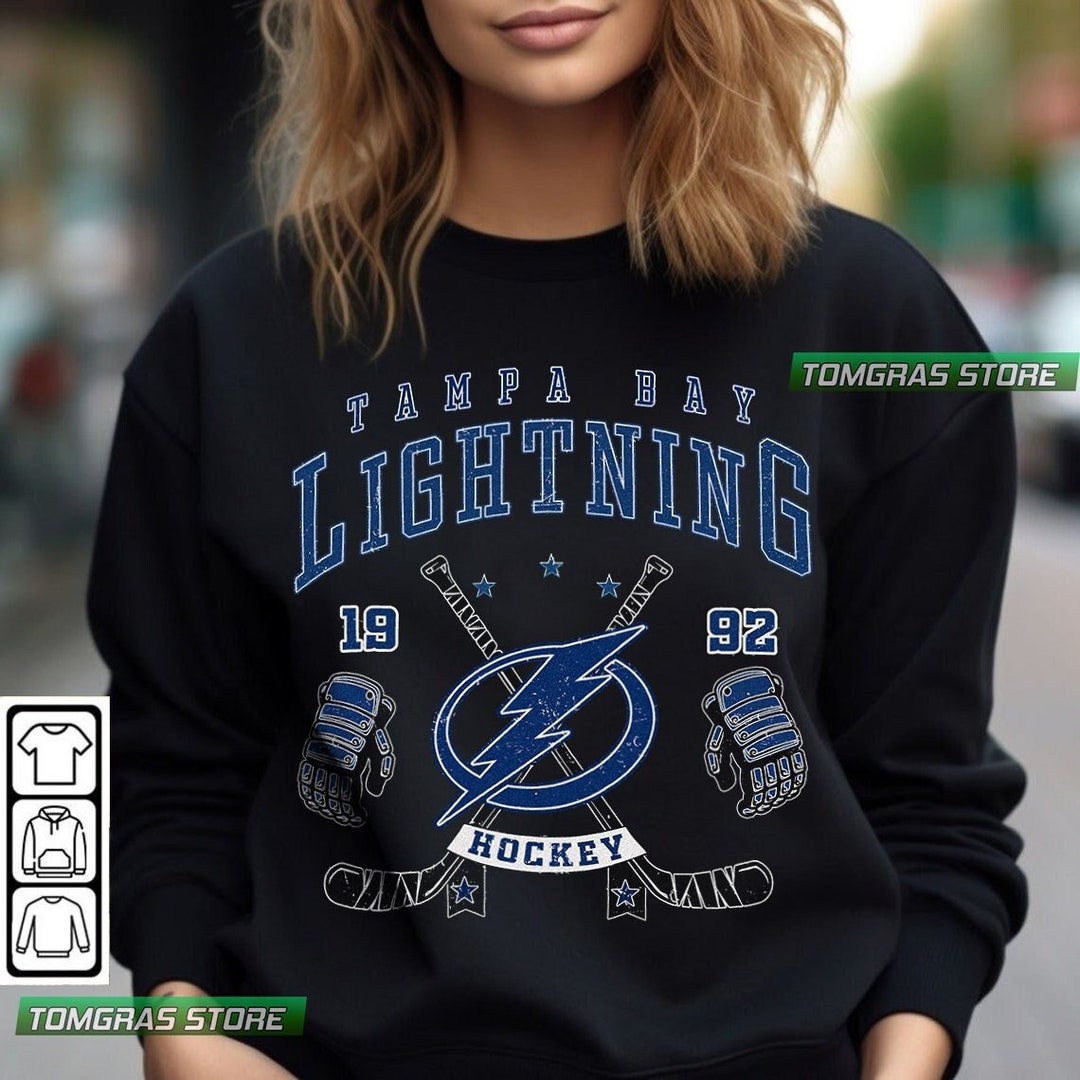 Tampa Bay Lightning Sweatshirt, Vintage Tampa Bay Lightning Shirt