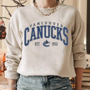 Vintage NHL Hockey Vancouver Canucks Bulletin Athletic Crewneck