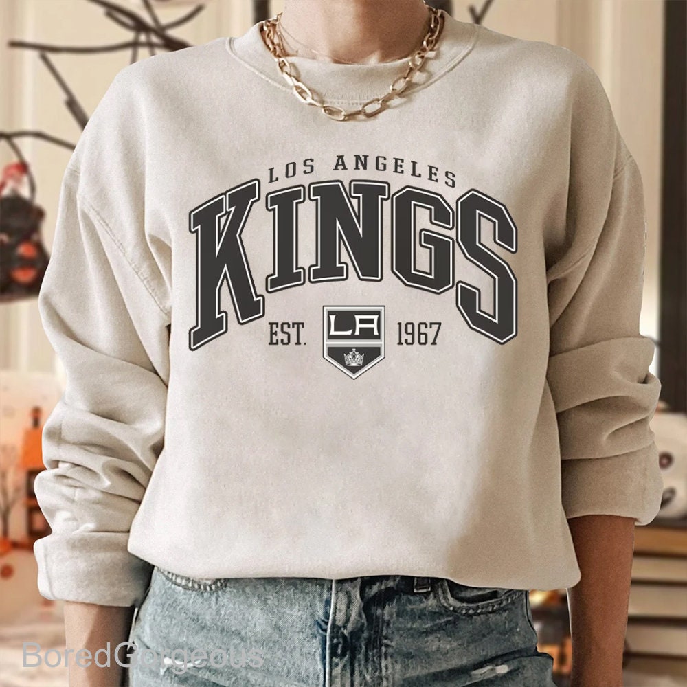 Tags Weekly Womens La Kings Graphic T-Shirt, Beige