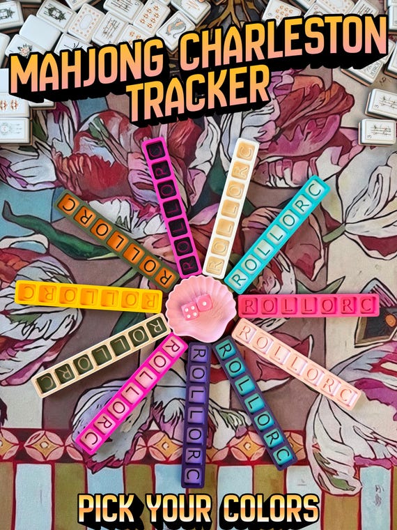 Mahjong Charleston Tracker – Charleston Passing Guide Tool – American Mahjong Accessory - Charleston Keeper