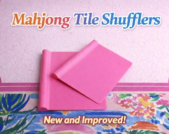 New & Improved Mahjong Tile Shufflers – Flexible Design with Rounded Edge for Comfortable Grip