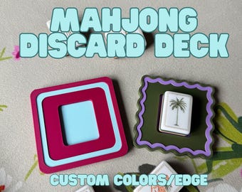Mahjong Discard Deck – Tile Terrace Marker – American Mahjong Accessory - Custom 3D Print