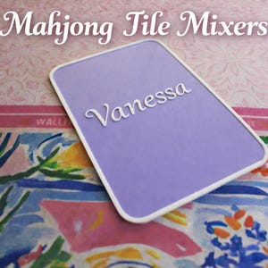 Mahjong Tile Shuffler Cards | Custom Color Patterns | Personalized Mahjongg Tile Mixers