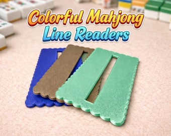 Custom Color Mahjong Line Reader - Tile Reading Aid, Mahjong Accessory