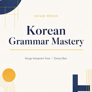 Korean Grammar Mastery Bundle, 4 Books, 100 Points, Beginner to Advanced (Printable PDF)