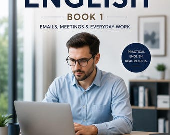 Business English Bundle Books 1 & 2 | Emails Meetings Presentations | ESL Workbook for Adults