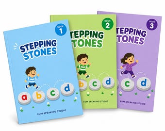 Stepping Stones Phonics Workbook Bundle: Books 1-3 (PDF Workbooks)