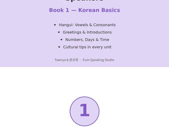 Korean for English Speakers Complete 5-Book Bundle  | Beginner Hangul to Advanced Conversation