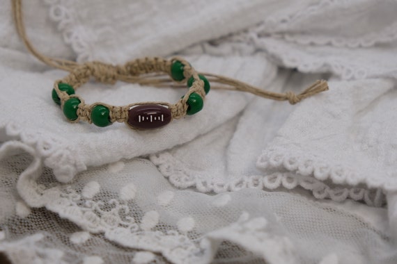Football Hemp Bracelet