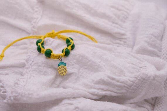Pineapple Hemp Bracelet