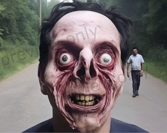 Creepy Horror Wall Art Cursed Uncanny Man Face Disturbing Surreal Scene Haunting Dark Gothic Horror Decor Printable Digital Download