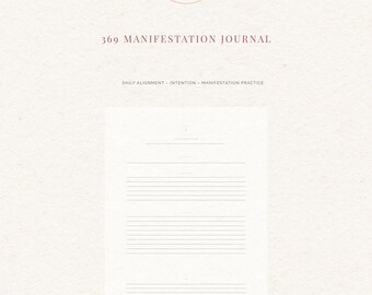 Dagboek manifestatie | Zelfzorg, mindfulness pdf (afdrukbare planner)