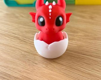 Juguete antiestrés con forma de dragón bebé, juguete de escritorio con forma de huevo que se abre, elige el color.