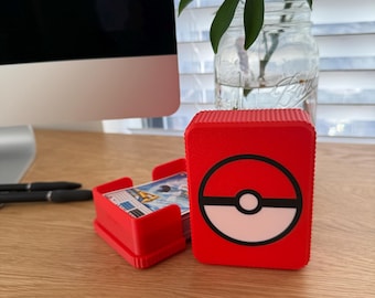 TKG Kartenhalter 3D Gedruckt Pokeball Deck Box TKG Aufbewahrungskoffer PLA Kunststoff Geschenk