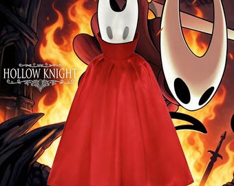 Hohler Ritter Hornet Roter Umhang Cosplay Kostüm, Kinder Halloween Outfit, Spiel Charakter Dress Up Cloak, Gamer Geschenk