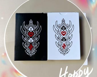 Hohle Knight Themed Poker Karten, Schwarz und Weiß Edition, Fan-Made Game Merchandise