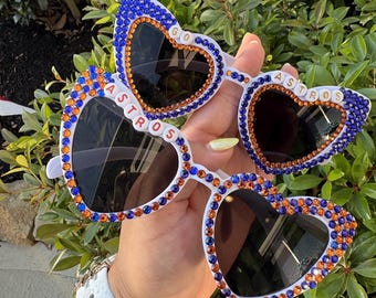 MLB - Houston Astros Sunglasses |Custom Rhinestone Sunglasses | Game Day  Sunnies