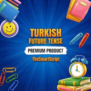 Learn Turkish Future Tense Grammar, Exercises (PDF)