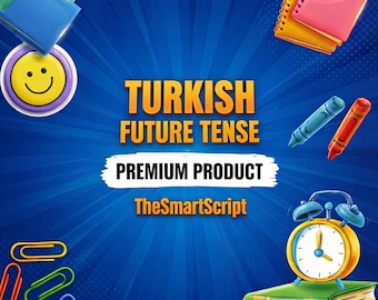 Learn Turkish Future Tense Grammar, Exercises (PDF)