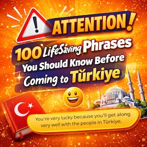Essential Turkish Travel Phrases | Language Guide Ebook (Instant Download)