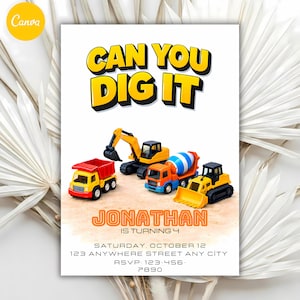 Invito di compleanno per camion dei pompieri, invito modificabile per festa dei pompieri (download digitale 5x7)