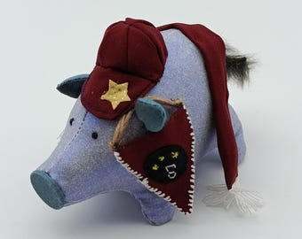 Handmade Plush Pig – Football Fan stuffed animal toy