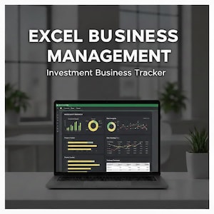 Excel Business Management Dashboard | Investment Tracking Spreadsheet | Performance Analysis & Asset Allocation | Financial Portfolio Tool
