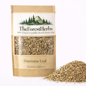 Hoja de damiana/ Silvestre/ 100 % natural/ Té de hierbas orgánico suelto/ Turnera Diffusa