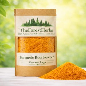 Polvo de raíz de cúrcuma - Curcuma longa/ Jiang Huang/ Especia herbaria