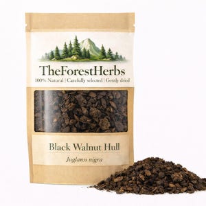 Black Walnut Hull - Juglans nigra/ Organic Herbs/ Crushed Hull/ Dried