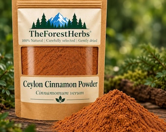 Ceylon Cinnamon Powder - Cinnamomum Verum | True Cinnamon | Natural Ground Cinnamon Spice for Baking