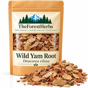 Wild Yam Root - Dioscorea Villosa | 100% Natural Dried Wild Yam | Colic Root | North American Botanical Herb