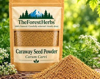 Caraway Seed Powder - Carum Carvi | Ground Caraway Spice | Natural Culinary Seasoning for Bread & Baking