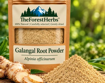 Galangal Root Powder - Alpinia Officinarum | Natural Ground Lesser Galangal | Herbal Tea & Cooking Spice