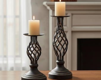 Vintage metalen kroonluchter – Europese retro kandelaar, decoratie voor bruiloften, kerst en diners